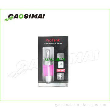 New arrival coil head changeable pro tank clear atomizer